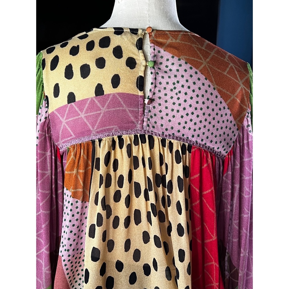 Anthropologie Miranda Abstract Blouse Top S - Picture 6 of 14